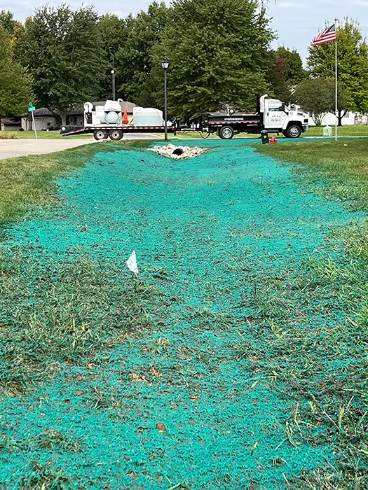 CanAm Professional Landscaping - hydroseeding for new grass - Girard, IL